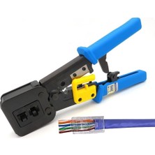PX-8060Y RJ45/RJ11 Cat6 Yeni Nesil Jak Pense, 8P8C RJ45 ve 6P4C RJ11 Uyumlu Network Telefon Kablo Uc