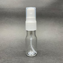 Mey İthalat 10 cc Pet Şişe - Beyaz Spreyli -Spreyli Tester Şişesi - 10 ml Plastik Şişe x 10 Adet
