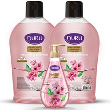 Mey İthalat Duru Organik Zeytinyağlı Kiraz Çiçeği Sıvı Sabun 1,5+1,5+500ML