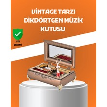 Ozka Concept Müzikli Balerin Figürlü Takı Kutusu Piyano Desenli Dekoratif