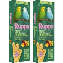 Ruppa 3lü Meyve Aromalı Muhabbet Kuşu Krakeri (2 Paketi)