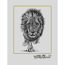 Mey İthalat Sketchbook: African Wildlife Sketch, Large 8.5" x 11", 110 Pages, Perfect For Everyone, Crayons, Pencils, Drawing And Sketching