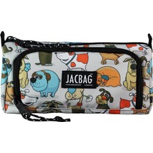 Jacbag Prıme Xl-Lastik Ayraçlı Iki Bölmeli Kalem Kutusu (Neşeli Patiler)