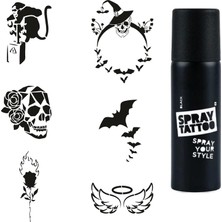 Mey İthalat Sıradışı Hayatlar Spray Tattoo Geçici Dövme Seti Dark Sprey Dövme Kiti