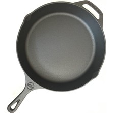Naturpan Kaplamasız Gerçek Demir Döküm Tava 30 cm Cast Iron Skillet PRE-SEASONED12 Inch