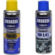 Swanson Works Sw-60 Yağlayıcı Pas Sökücü Çok Amaçlı Multi Sprey + Tüfek Tabanca ve Silah T