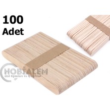 Hobialem 100 Adet, Dil Çubuğu, Dondurma Çubuğu, Abeslang, Doktor Çubuğu