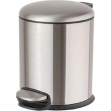 Pedallı Saten Çöp Kovası 5 Lt / 310X230X205 mm