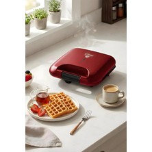 Kiwi KSM-2405W 750 W Waffle Makinesi Kırmızı