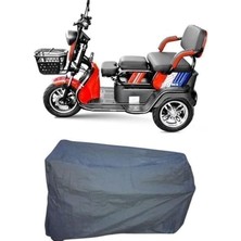 Motobros 3 Tekerlı 1 ile Uyumlu Koltuklu 1 Kısılık Elektrıklı Motor Branda Örtu Yırtılmaz,e