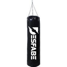 Desfabe Boxing Star 70X25 cm Zincirli Boks Kum Torbası Siyah