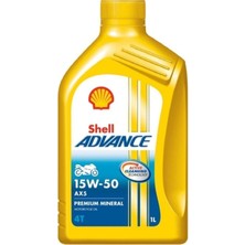 Shell Yağ 15/50 Advance 4t Ax5 1 Lt Motosiklet Yağı