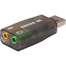 5+1 Harici USB Ses Kartı Mikrofon Hoparlör Birlikte 3.5mm