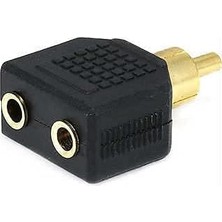 Rca Erkek 2 Dişi 3.5mm Stereo Çoklayıcı Aparat