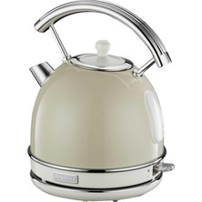 Berghoff Gem Retro 1.7 Litre Vanilya Krem Rengi Yuvarlak Su Isıtıcısı