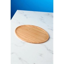 Bambu Servis Tepsi Oval Küçük 24 * 15CM Bambu Sunumluk Oval