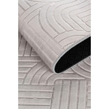 Tropikal Home Bambu Dokulu Modern Desenli Kaymaz Taban Lüx Dört Mevsim Yıkanabilir Halı Yolluk,