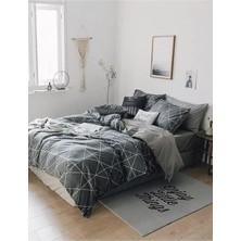 Standart Pamuk Nevresim Takımı Gri Tek Kişilik
