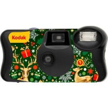 Kodak Funsaver Flash Chrismes 39 Poz Özel Seri Sınırlı Üretim Tek Kullanımlık Analog Fotoğraf Makinesi