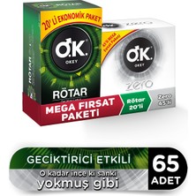 Okey Zero 45'li + Rötar 20'li Prezervatif