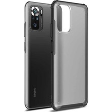 Xiaomi Poco M5S Için Kılıf Frosted Frame Siyah [poco M5S ile Uyumlu Kılıf - Siyah]