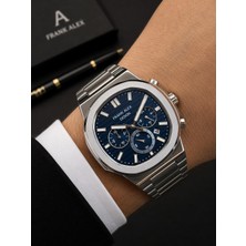 Frank Alex Design Erkek Kol Saati Çelik Kordon Takvimli Kadran Şık Premium 2 Yıl Garantili E07275.2