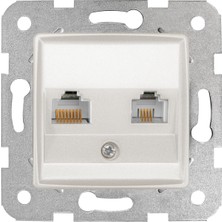 Beyaz Data ve Nümeris Cat6 ve Cat3 Mekanizma ve Kapak