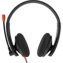 HP003 | Siyah | Çağrı Merkezi Kulaklığı | 3.5mm Jack | Gürültü Önleyici Mikrofon