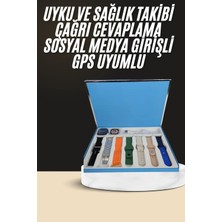 Zero Land Aconcept 7 Kordonlu Uni W9 Akıllı Saat Çoklu Kordon Seçeneği Amoled Ekran