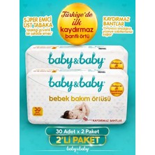 Baby&Baby Baby & Baby Alt Değiştirme Örtü Kaydırmaz 60X60 Cm. 30'lu x 2'li Paket