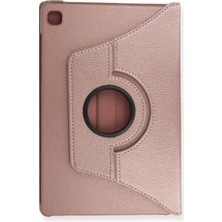 Bezos Galaxy T500 Tab A7 10.4 Kılıf 360 Tablet Deri Kılıf - Rose Gold