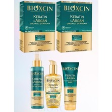 Mey İthalat Bioxcin Keratin & Argan Saç Bakım Seti, Dolunaytcrt-Bxcnkeratinargansetjelli