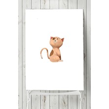 Mey İthalat Postermanya (PSTER5503) Kedi Çocuk Odası Poster 4 (60X90CM)