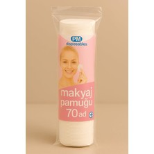 Mey İthalat 1 Paket 70 Adet Makyaj Temizleme Pamuğu Pedi Pamuk