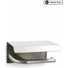 System Banyo Aksesuarları SYSTEM DORADO ETEJERLİ TUVALET KAĞITLIĞI NİKEL MAT