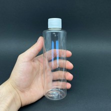 Mey İthalat 250 cc Pet Şişe - Beyaz Kapaklı - 250 ml Kapaklı Plastik Şişe x 6 Adet
