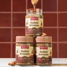 Servet Şeker Ilavesiz Badem Kreması 315 gr 3'lü Paket