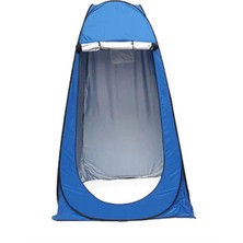 Mudanis Otomatik Wc Portatif Giyinme Çadırı 120X120X190 cm Mavi