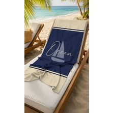 Miami Beach Ocean Dijital Baskılı Plaj Havlusu
