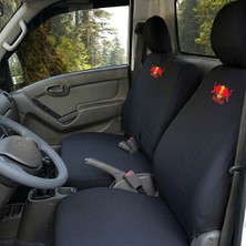 Antwax Hyundai H100 Siyah Penye Oto Koltuk Kılıfı - Red Bull Baskılı