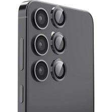 Royaleks Samsung Galaxy S25 Plus Raze Metal Kamera Lens - Siyah