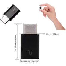 Bezos Micro USB To Type C Dönüştürücü Adaptör Şarj ve Veri Aktarım Uyumlu Kompakt