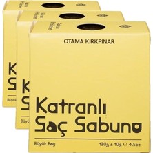 Kırkpınar Doğal Bitkisel Katranlı Saç Sabunu 150 gr 3 Paketi