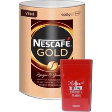 Nescafe Gold Kahve Teneke Kutu 900 gr + Kutusu Hediyeli