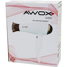 Awox Gleao Beyaz Saç Kurutma - Fön Makinesi Soğuk Üfleme 2 Kademe Fan - 3 Kademe Sıcaklık 1700