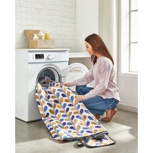 Piknik Örtüsü GCM87CU, 200 x 200 cm Büyük Plaj Örtüsü, Kamp Örtüsü, Su Geçirmez Alt Yüzey, Makinede Yıkanabilir, Katlanabilir, Bahçe, Park, Plaj, Kamp Için, Renkli Yapraklar
