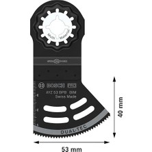 1x Pro Ayz 53 Bpb Dual-Tec Bıçak (Alçıpan Panel, Çivili Ahşap, Genişlik 53 Mm, Professional Aksesuar Çok Fonksiyonlu Makine)