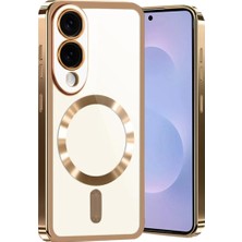 Eseno Select Samsung Galaxy S25 Edge Uyumlu Kılıf Kross Magneticsafe Kapak - Çöl Titanyum