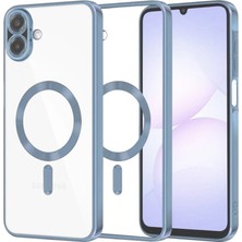 Eseno Select Samsung Galaxy A07 4G Uyumlu Kılıf Kross Magneticsafe Kapak - Sierra Blue (Sierra Mavisi)