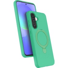 Eseno Select Samsung Galaxy A17 5G Uyumlu Kılıf Regal MagSafe Uyumlu Standlı Kapak - Yeşil